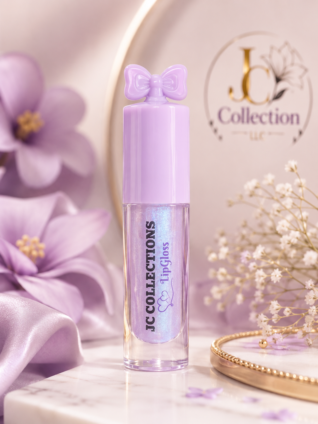 JC Collections Shimmer Lip Gloss – Lavender GlOw