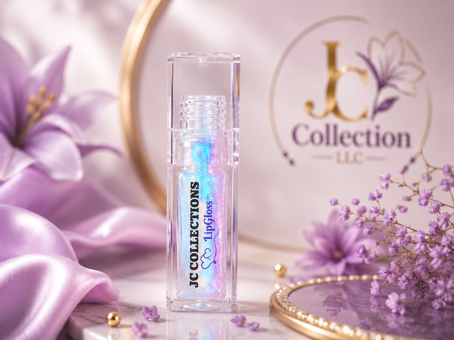 JC Collections Shimmer Lip Gloss – Crystal Glow